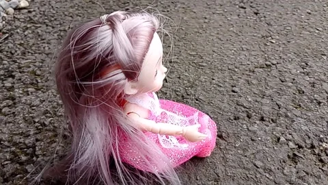 Central Java Indonesia September 30, 2025: Children's girl doll Stock Footage 319839326