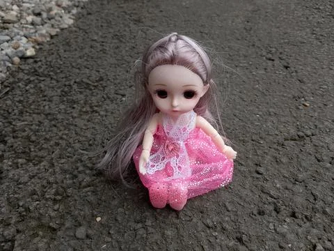 Central Java Indonesia September 30, 2025: Children's girl doll Stockfoto's