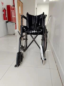 Central Java Indonesia September 30, 2025: Wheelchair in the hospital. Stock Photos