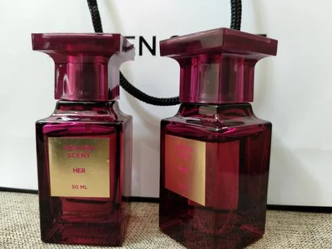 Central Java Indonesia September 4 2026: Two Heaven Scent brand women's perfume  Stock Photos