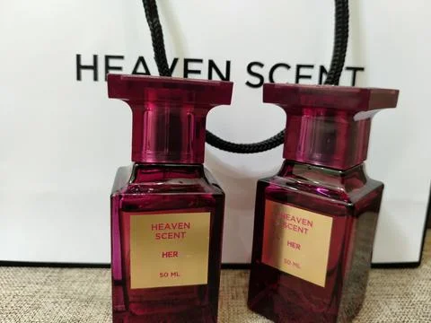Central Java Indonesia September 4 2026: Two Heaven Scent brand women's perfume  Stock-Fotos