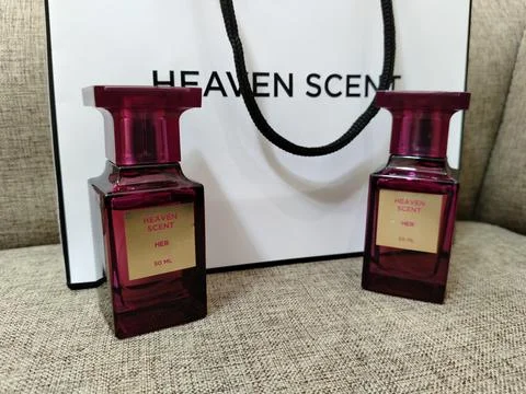 Central Java Indonesia September 4 2026: Two Heaven Scent brand women's perfume  Stock-Fotos