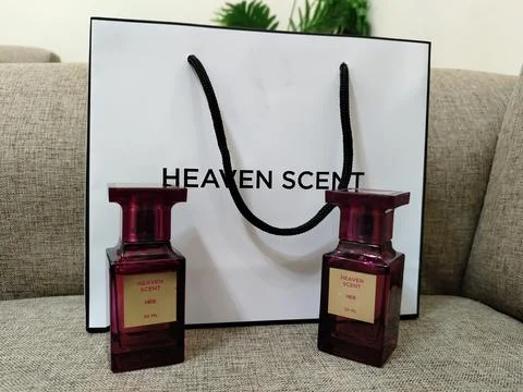 Central Java Indonesia September 4 2026: Two Heaven Scent brand women's perfume  Stock-Fotos