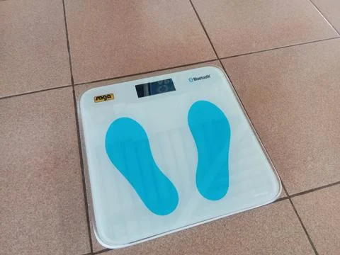 Central Java, Indonesia September 9 2024: Digital scales. Stock Photos
