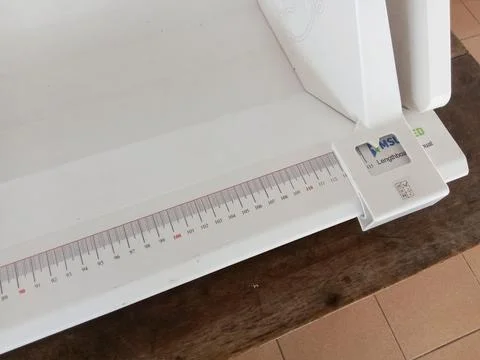 Central Java, Indonesia September 9 2024: Baby height measuring instrument. Stock-Fotos