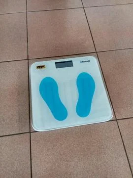 Central Java, Indonesia September 9 2024: Digital scales. Stock-Fotos