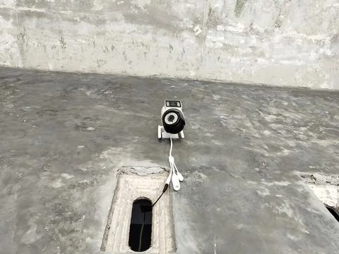 Central Java Indonesia16 July 2026: Outdoor Wi-Fi security camera installed on a Stock Photos