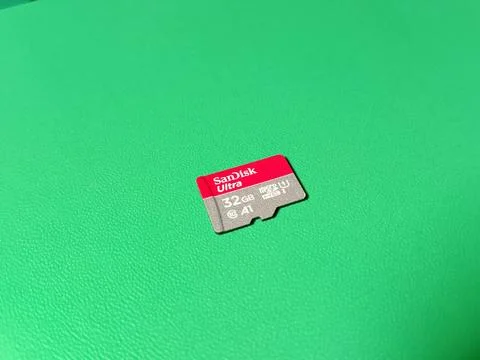 Central Java January 30, 2026: Micro sd Sandisk, technology theme. Фото