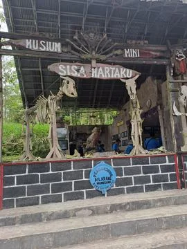 Central java, jogjakarta, yogya, yogyakarta, merapi mount, indonesia, sisa ha Fotos Stock