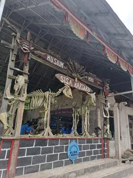 Central java, jogjakarta, yogya, yogyakarta, merapi mount, indonesia, sisa ha Fotos Stock