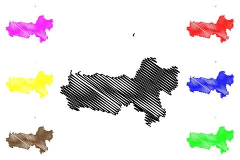 Central Java map vector.... Stock Illustration