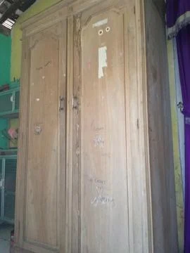 Central Java teak wood wardrobe Stock Photos