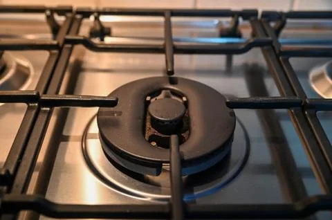 Central kitchen stove the largest Foto stock