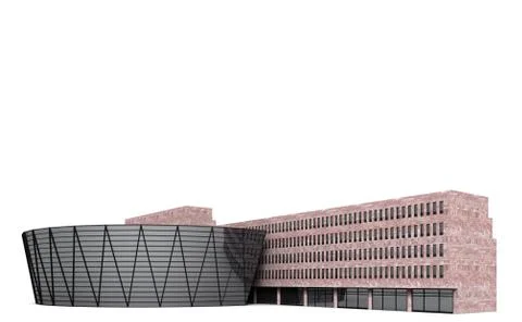 Central library dortmund 2 Stock Illustration