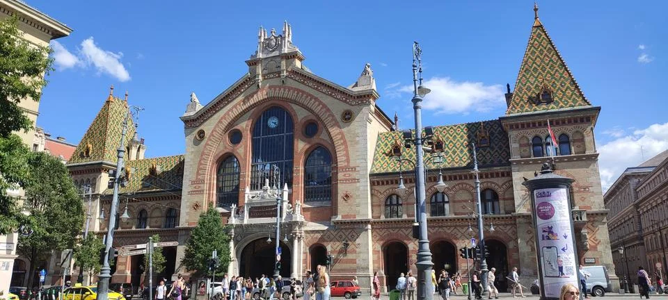 Central Market Hall Budapest Stock Photos