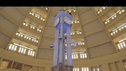 Central Market Phnom Penh Clock Tower Stock-Footage 91677796