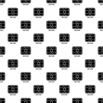 Central microchip pattern vector seamless Illustrazione stock