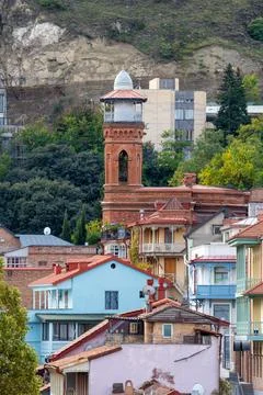 Central Mosque, Juma Mosque in Old Town of Tbilisi, Georgia Stock-Fotos
