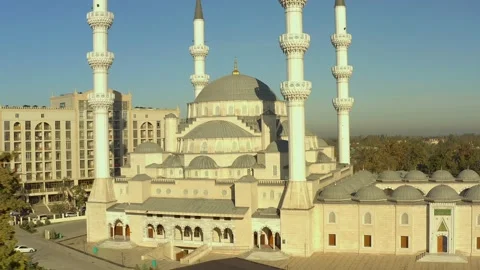 The Central Mosque named after Imam Al Sarahsi Stock Footage 259969927