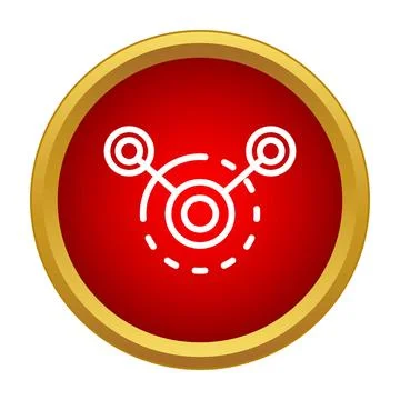 Central node connecting surrounding data network points Stock Illustration