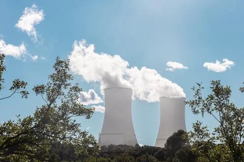 Central Nuclear de Trillo Nuclear Power Plant at Guadalajara, Spain Stock Photos