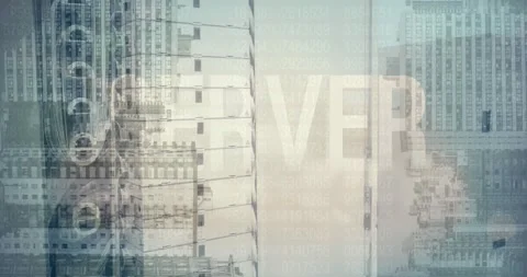 Central panel brightening during playback, numeric scrolling and parallax Stock Footage 326974285