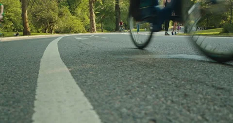 Central Park Bike Path Timelapse Vidéo 154287332