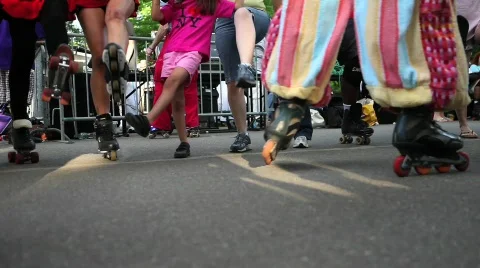 Central Park Broadway Dance Stock Footage 496762