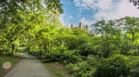 Central Park Castle Stock Footage 40383507