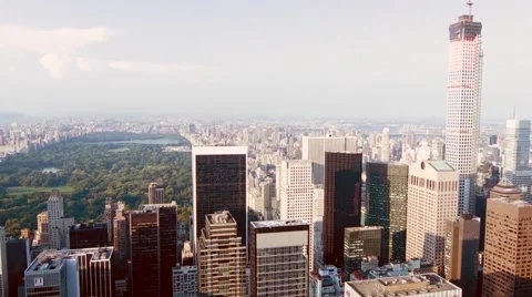 Central Park Cityscape Stock Footage 48530731