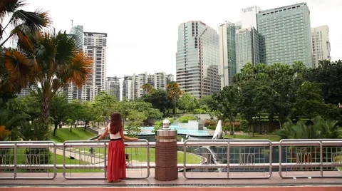 Central Park in Kuala Lumpur Stock Footage 44124664