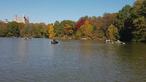 CENTRAL PARK LAKE 5 스톡 동영상 155940050