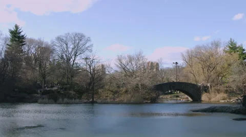 Central Park Lake Stock Footage 59814728