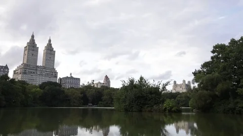 Central Park Lake Time Lapse Stock Footage 79932147