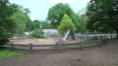 Central park playground Stock Footage 131763514