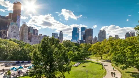 Central Park Scenic Stock Footage 12242978