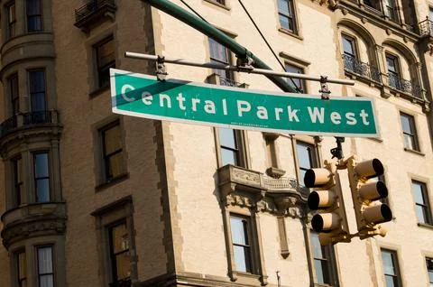Central Park sign Stock Photos