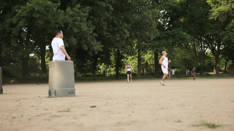 Central Park Soccer 2 Stock Footage 625778
