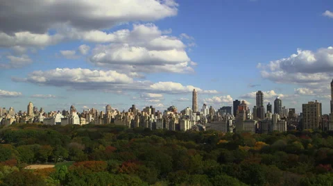 Central Park Time Lapse. Central Park in Fall. Stock Footage 44020647