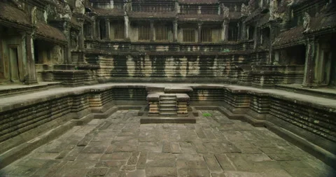 Central Part of Angkor Wat Temple in Siem Reap, Cambodia. Stock Footage 149015180