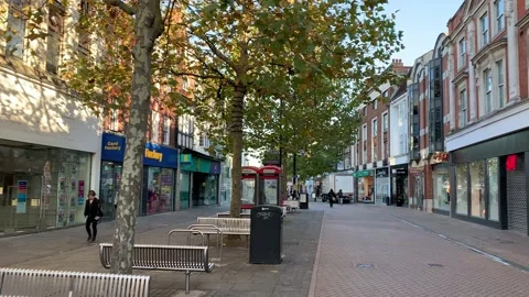 Central part of North End, Croydon HD Stock Footage