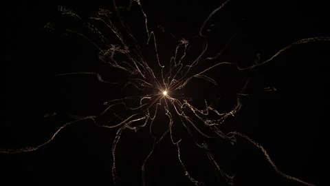 Central Particle Collision Simulation VFX Stock Footage 308959871