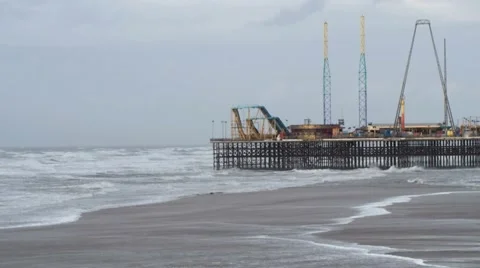 Central Pier Stock Footage 46407586