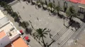 Central place in front of a church in Las Palmas HD Footage