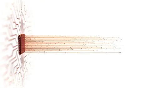 Central Processing Unit Artificial Intelligence Stock Illustration