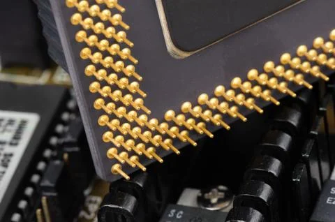 Central Processing Unit (CPU), The computer parts 스톡 사진