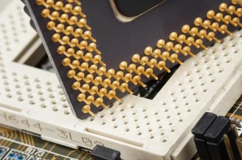 Central Processing Unit (CPU), The computer parts Stock Photos