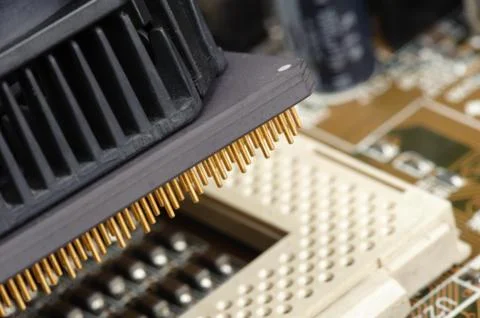 Central Processing Unit (CPU), The computer parts 스톡 사진