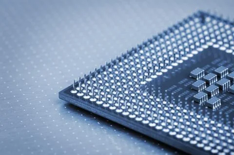Central Processing Unit (CPU), The computer parts 스톡 사진