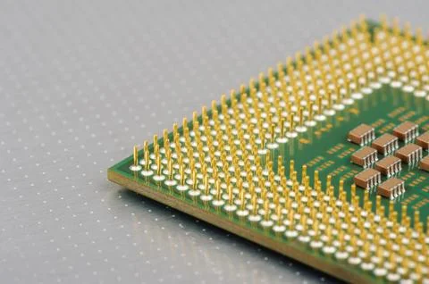 Central Processing Unit (CPU), The computer parts 스톡 사진